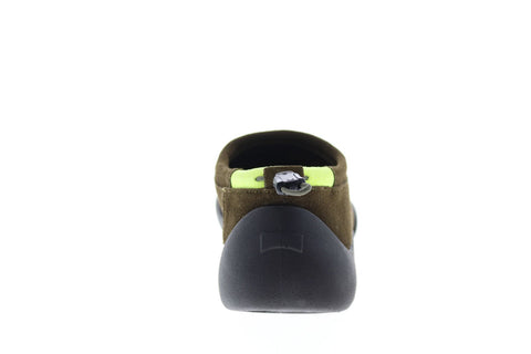 Camper Sako K100535-002 Mens Green Suede Slip On Clogs Slippers Shoes