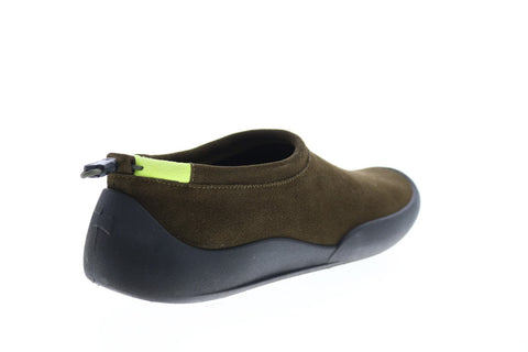 Camper Sako K100535-002 Mens Green Suede Slip On Clogs Slippers Shoes