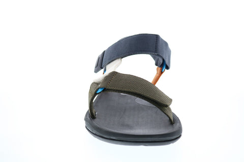 Camper Match K100539-003 Mens Black Canvas Strap Sport Sandals Shoes