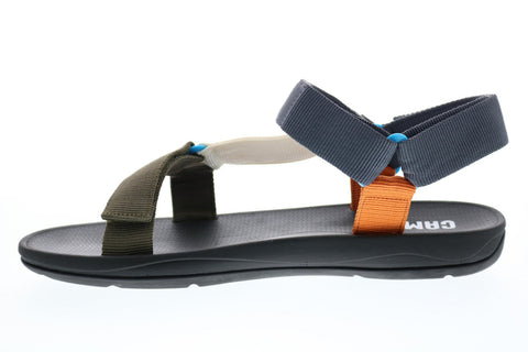 Camper Match K100539-003 Mens Black Canvas Strap Sport Sandals Shoes