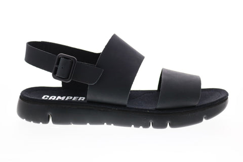 Camper Oruga Sandal K100543-001 Mens Black Leather Strap Sport Sandals Shoes
