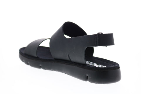 Camper Oruga Sandal K100543-001 Mens Black Leather Strap Sport Sandals Shoes