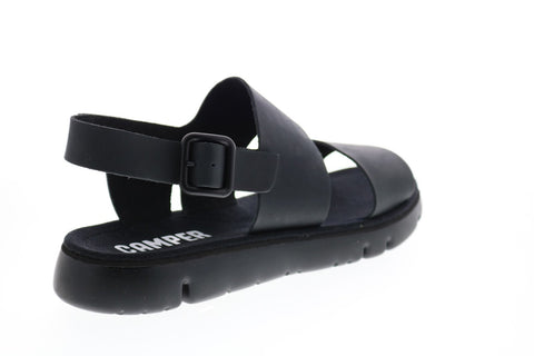 Camper Oruga Sandal K100543-001 Mens Black Leather Strap Sport Sandals Shoes