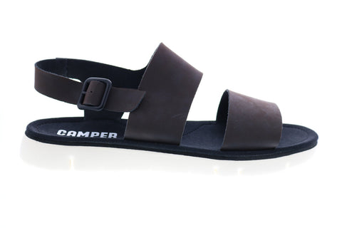Camper Oruga Sandal K100543-004 Mens Brown Leather Strap Sport Sandals Shoes