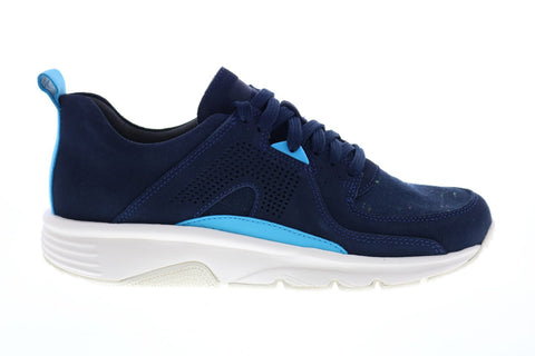 Camper Drift K100579-004 Mens Blue Canvas Lace Up Euro Sneakers Shoes