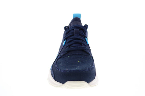 Camper Drift K100579-004 Mens Blue Canvas Lace Up Euro Sneakers Shoes