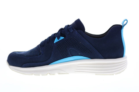 Camper Drift K100579-004 Mens Blue Canvas Lace Up Euro Sneakers Shoes