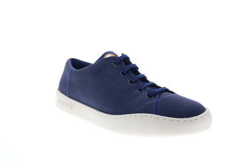 Camper Peu Touring K100596-003 Mens Blue Canvas Lace Up Euro Sneakers Shoes