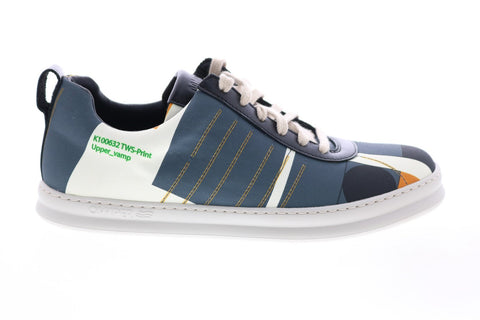 Camper Tws K100632-004 Mens Blue Canvas Lace Up Euro Sneakers Shoes