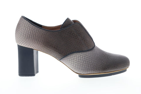 Camper Myriam K200055-002 Womens Gray Leather Heels Strap Pumps Shoes