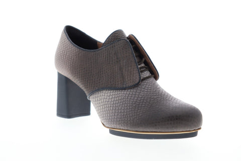 Camper Myriam K200055-002 Womens Gray Leather Heels Strap Pumps Shoes