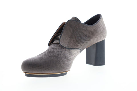 Camper Myriam K200055-002 Womens Gray Leather Heels Strap Pumps Shoes