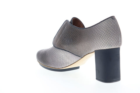 Camper Myriam K200055-002 Womens Gray Leather Heels Strap Pumps Shoes