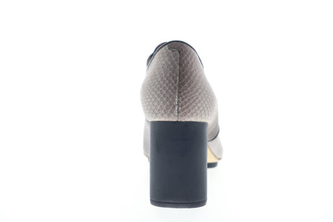 Camper Myriam K200055-002 Womens Gray Leather Heels Strap Pumps Shoes