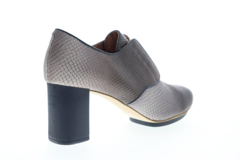 Camper Myriam K200055-002 Womens Gray Leather Heels Strap Pumps Shoes