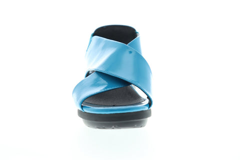 Camper Balloon K200066-010 Womens Blue Leather Strap Gladiator Sandals Shoes