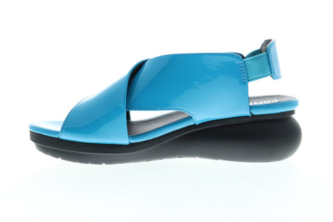 Camper Balloon K200066-010 Womens Blue Leather Strap Gladiator Sandals Shoes
