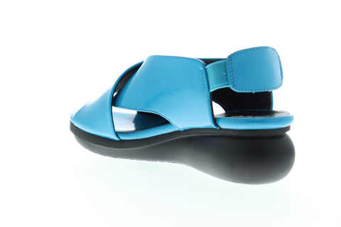 Camper Balloon K200066-010 Womens Blue Leather Strap Gladiator Sandals Shoes