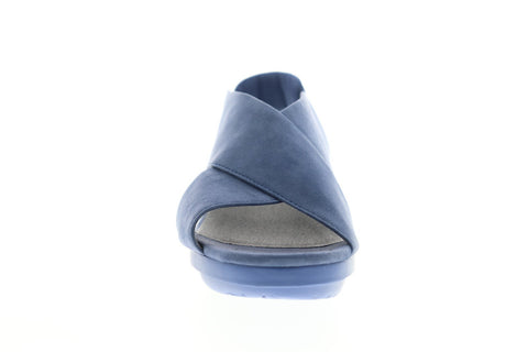 Camper Balloon K200066-018 Womens Blue Suede Strap Casual Slippers Shoes