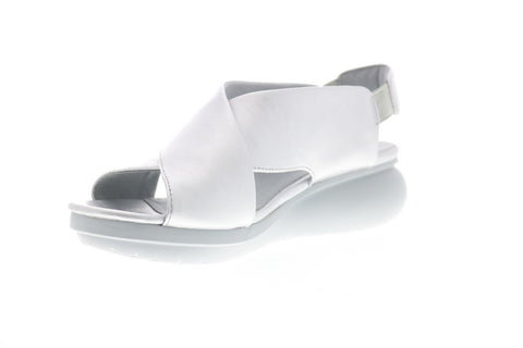 Camper Balloon K200066-045 Womens Silver Leather Slip On Sport Sandals Shoes