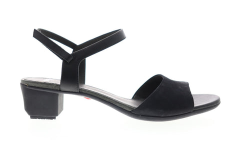 Camper Beth K200070-004 Womens Black Suede Strap Flip-Flops Sandals Shoes