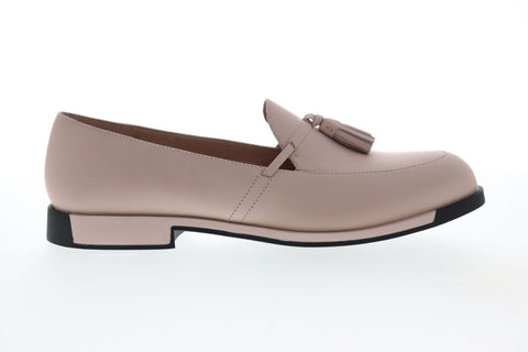 Camper Bowie K200074-009 Womens Beige Leather Casual Slip On Loafers Shoes