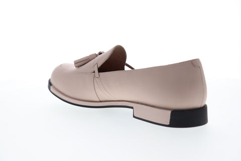 Camper Bowie K200074-009 Womens Beige Leather Casual Slip On Loafers Shoes
