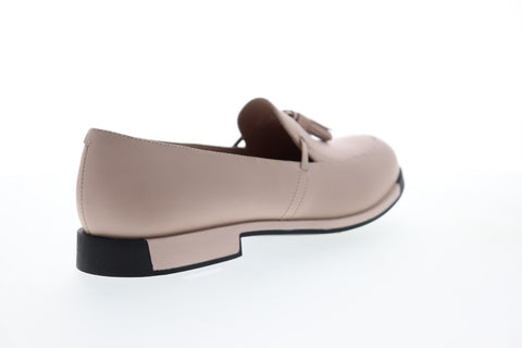 Camper Bowie K200074-009 Womens Beige Leather Casual Slip On Loafers Shoes
