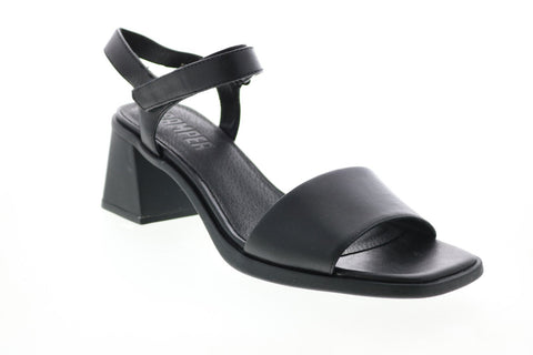 Camper Karolina K200101-004 Womens Black Leather Strap Heels Shoes