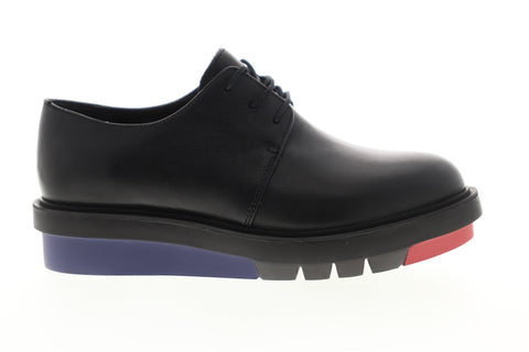 Camper Marta K200114-002 Womens Black Leather Lace Up Casual Oxfords Shoes