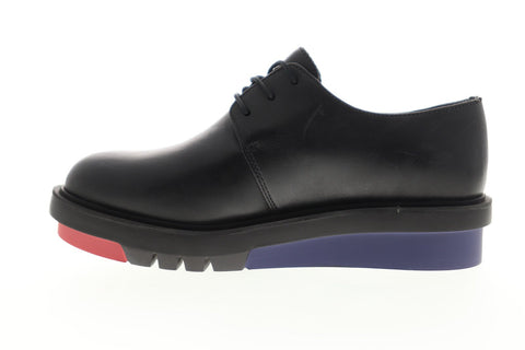 Camper Marta K200114-002 Womens Black Leather Lace Up Casual Oxfords Shoes