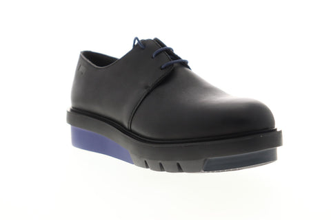 Camper Marta K200114-009 Womens Black Leather Lace Up Casual Oxfords Shoes