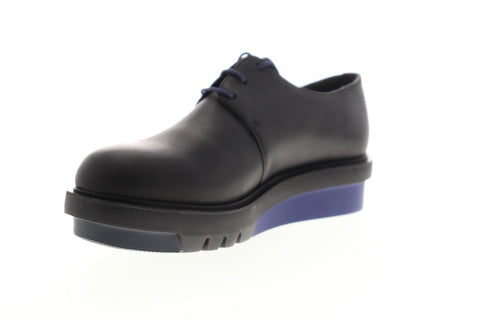 Camper Marta K200114-009 Womens Black Leather Lace Up Casual Oxfords Shoes