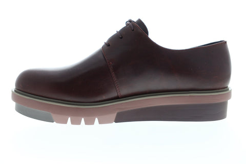 Camper Marta K200114-010 Womens Brown Leather Lace Up Casual Oxfords Shoes