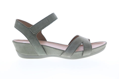 Camper Micro K200116-010 Womens Green Nubuck Strap Flip-Flops Sandals Shoes