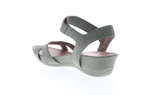 Camper Micro K200116-010 Womens Green Nubuck Strap Flip-Flops Sandals Shoes