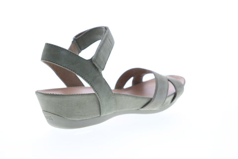 Camper Micro K200116-010 Womens Green Nubuck Strap Flip-Flops Sandals Shoes