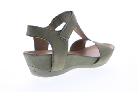 Camper Micro K200117-005 Womens Green Nubuck Strap Flip-Flops Sandals Shoes