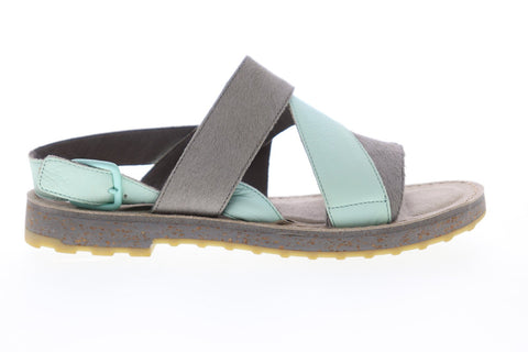 Camper PimPom K200138-004 Womens Gray Leather Strap Flip-Flops Sandals Shoes