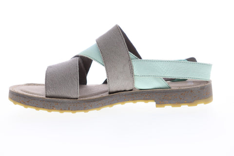 Camper PimPom K200138-004 Womens Gray Leather Strap Flip-Flops Sandals Shoes