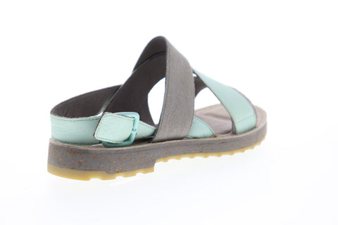Camper PimPom K200138-004 Womens Gray Leather Strap Flip-Flops Sandals Shoes