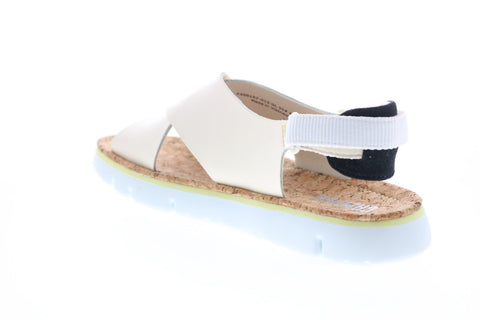 Camper Oruga K200157-013 Womens Beige Leather Strap Slingback Sandals Shoes