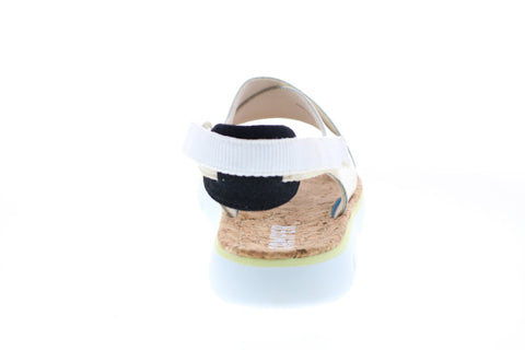 Camper Oruga K200157-013 Womens Beige Leather Strap Slingback Sandals Shoes