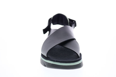 Camper Oruga K200157-014 Womens Black Leather Strap Slingback Sandals Shoes