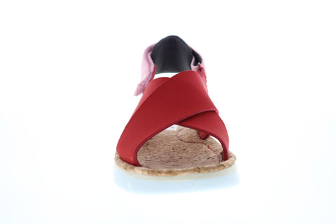 Camper Oruga Sandal K200157-027 Womens Red Leather Slingback Sandals Shoes