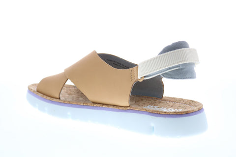 Camper Oruga Sandal K200157-028 Womens Brown Leather Slingback Sandals Shoes