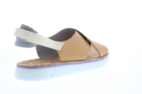 Camper Oruga Sandal K200157-028 Womens Brown Leather Slingback Sandals Shoes