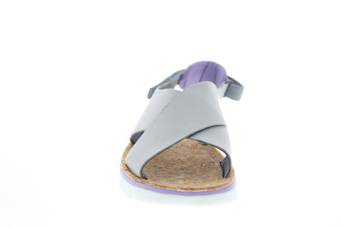 Camper Oruga Sandal K200157-029 Womens Gray Leather Slingback Sandals Shoes