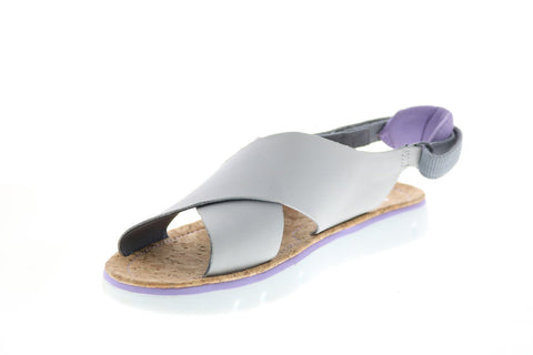Camper Oruga Sandal K200157-029 Womens Gray Leather Slingback Sandals Shoes