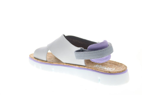 Camper Oruga Sandal K200157-029 Womens Gray Leather Slingback Sandals Shoes